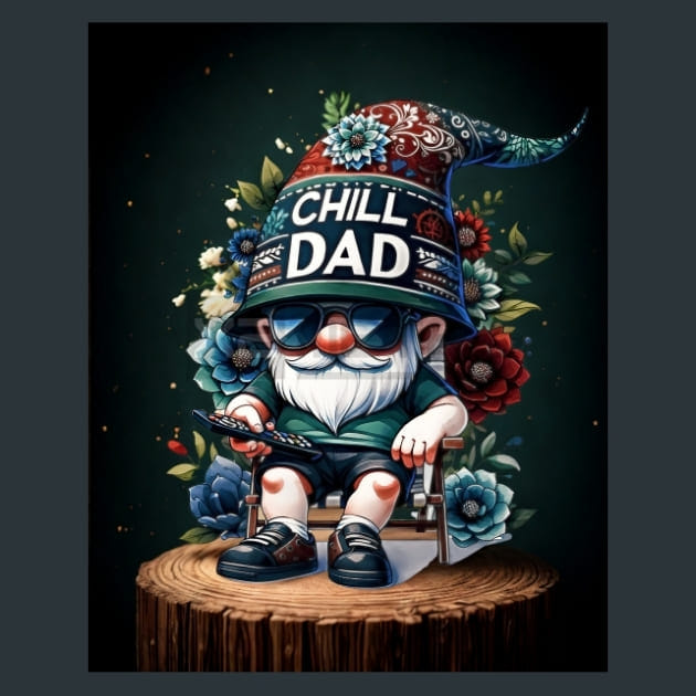 #1 Dad Gnome 10 Metal Wall Art and Desktop Mouse Pad by X2Metal
