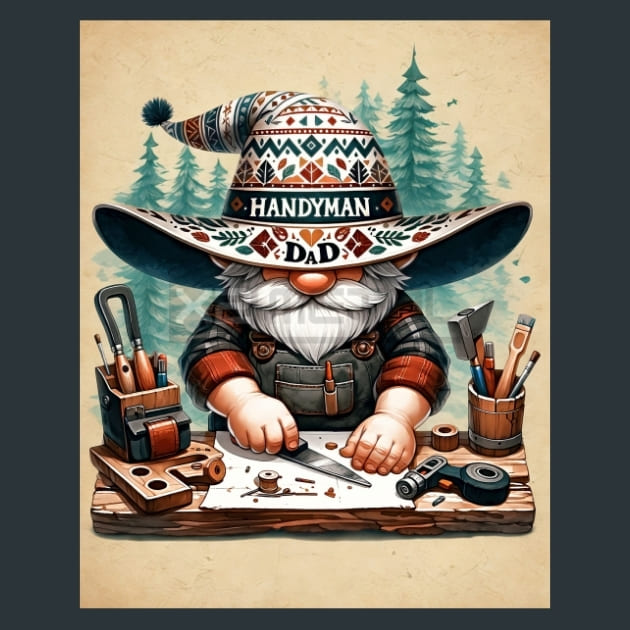 1_Dad_Gnome_11_metal_prints_posters_mouse_pads