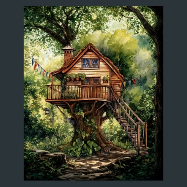 3tree House Tales – Metal Print &amp; Mouse Pad | ChromaLuxe | Made in Iowa USA