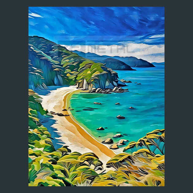 Abel's Tasman Shores Metal Prints