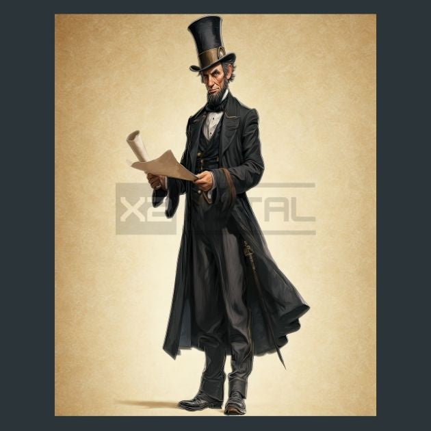 Abraham-Lincoln-Metal-Prints