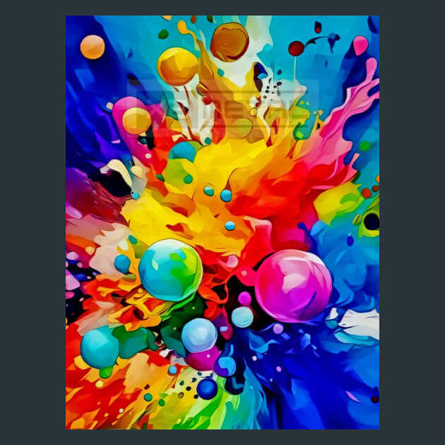 Abstract Cosmic Art Metal Wall Art and Desktop Mouse Pad by X2Metal