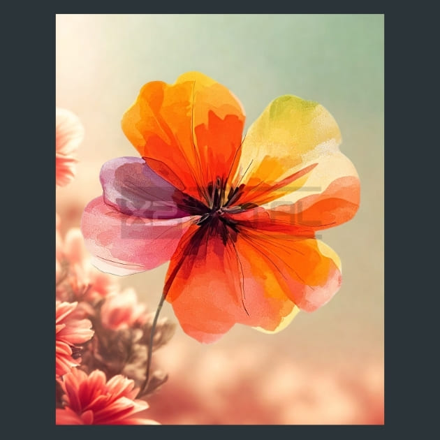 Abstract Flower 11 Metal Wall Art and Desktop Mouse Pad by X2Metal