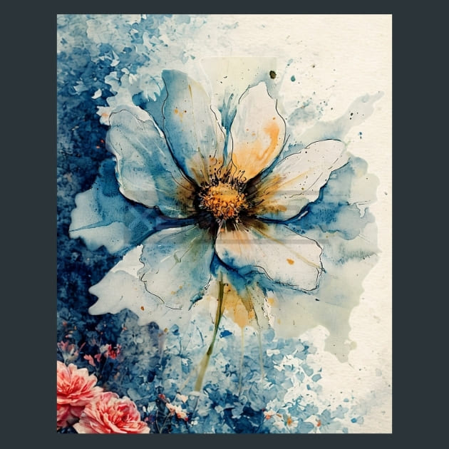 Abstract Flower 13 Metal Wall Art and Desktop Mouse Pad by X2Metal
