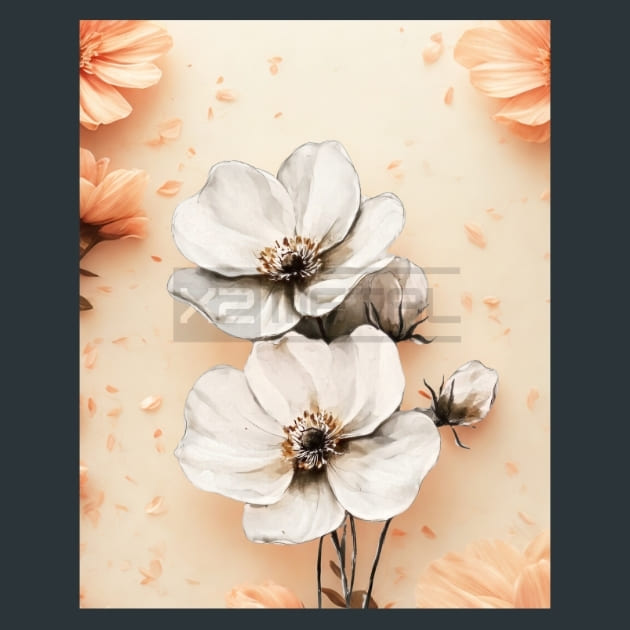 Abstract Flower 14 Metal Wall Art and Desktop Mouse Pad by X2Metal
