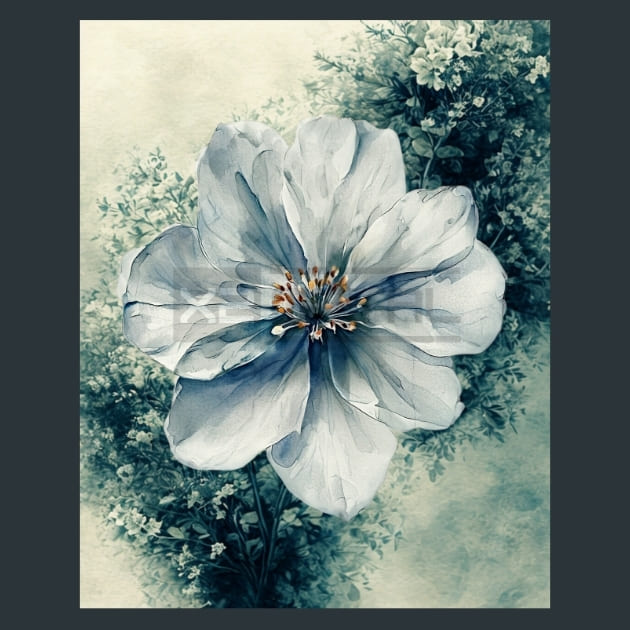 Abstract Flower 15 Metal Wall Art and Desktop Mouse Pad by X2Metal