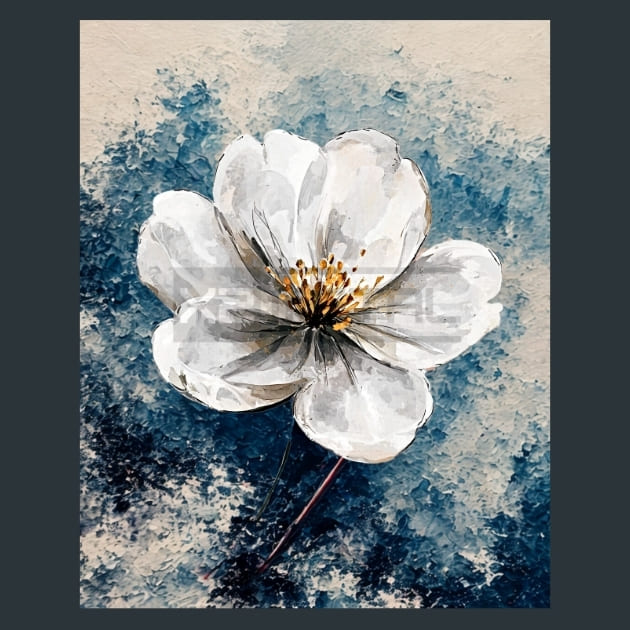 Abstract Flower 16 Metal Wall Art and Desktop Mouse Pad by X2Metal