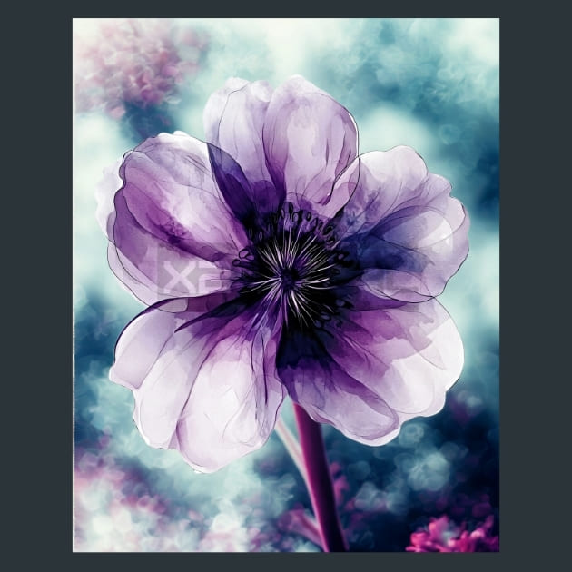 Abstract Flower 1 Metal Wall Art and Desktop Mouse Pad by X2Metal