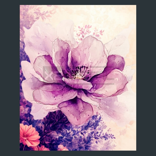 Abstract Flower 20 Metal Wall Art and Desktop Mouse Pad by X2Metal