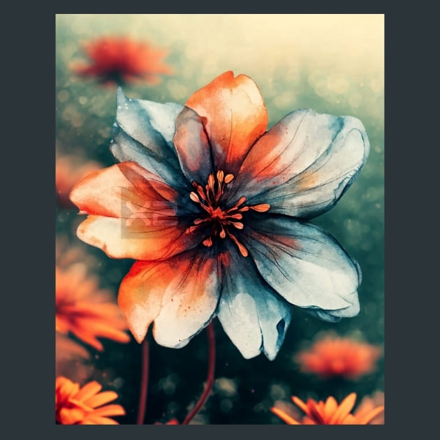 Abstract Flower 26 Metal Wall Art and Desktop Mouse Pad by X2Metal