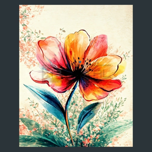Abstract Flower 27 Metal Wall Art and Desktop Mouse Pad by X2Metal