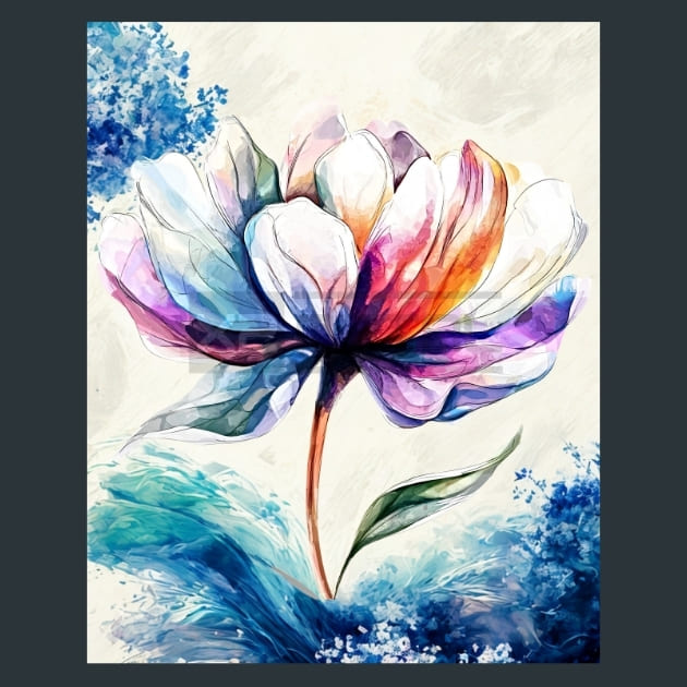Abstract Flower 29 Metal Wall Art and Desktop Mouse Pad by X2Metal