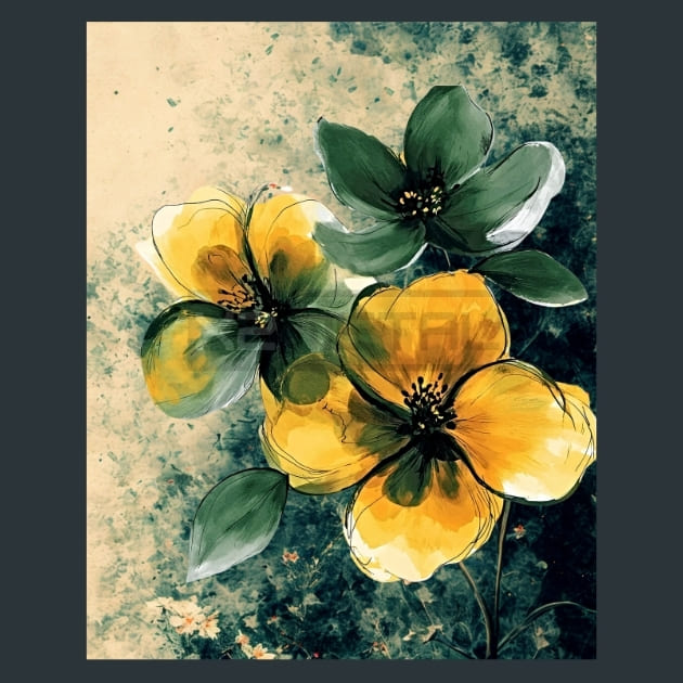 Abstract Flower 30 Metal Wall Art and Desktop Mouse Pad by X2Metal