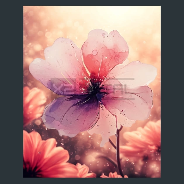 Abstract Flower 3 – Metal Print &amp; Mouse Pad | ChromaLuxe | Made in Iowa USA