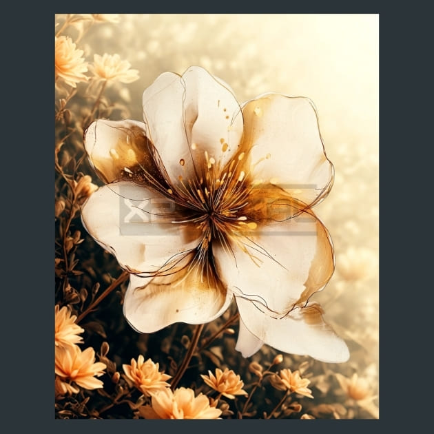 Abstract Flower 5 – Metal Print &amp; Mouse Pad | ChromaLuxe | Made in Iowa USA
