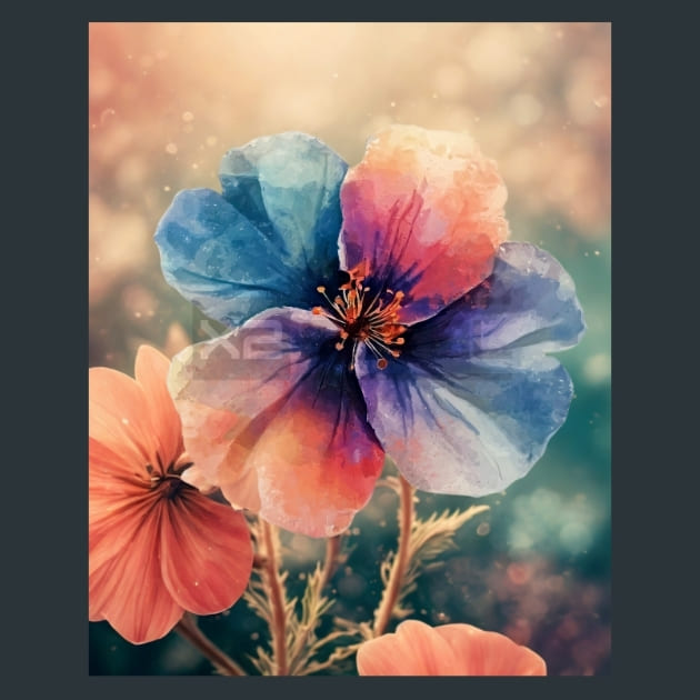 Abstract Flower 8 – Metal Print &amp; Mouse Pad | ChromaLuxe | Made in Iowa USA