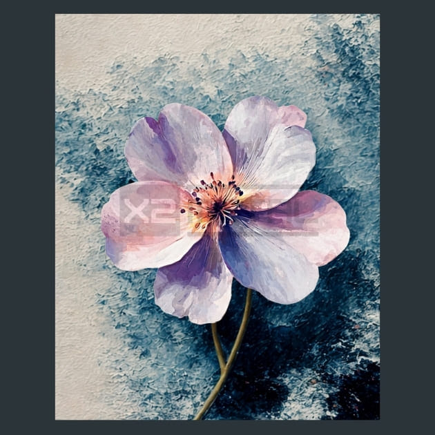 Abstract Flower 21 Metal Wall Art and Desktop Mouse Pad by X2Metal