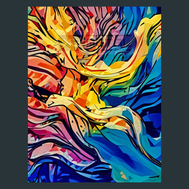 Abstract Fusion – Metal Print &amp; Mouse Pad | ChromaLuxe | Made in Iowa USA