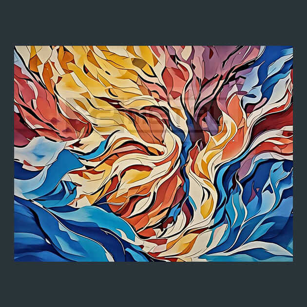 Abstract Texture Explosion – Metal Print &amp; Mouse Pad | ChromaLuxe | Made in Iowa USA