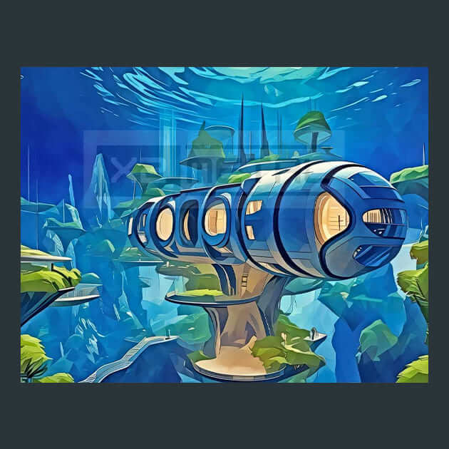 Abyssal Adventure Metal Wall Art and Desktop Mouse Pad by X2Metal