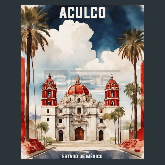 Aculco Estado de Mexico Metal Wall Art and Desktop Mouse Pad by X2Metal