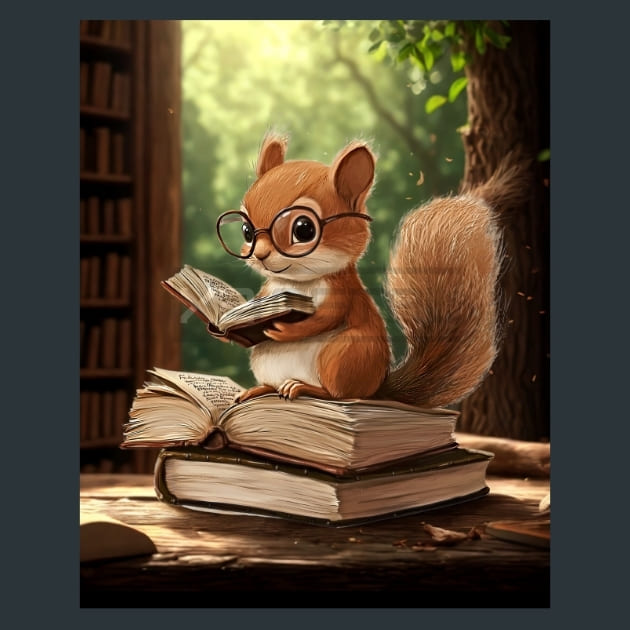 Adorabel Squirrel 11 Metal Wall Art and Desktop Mouse Pad by X2Metal
