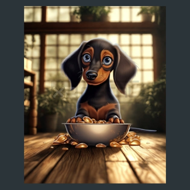 Adorable Dachshund 25 – Metal Print &amp; Mouse Pad | ChromaLuxe | Made in Iowa USA