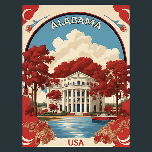 Alabama Metal Prints Wall Art by X2Metal