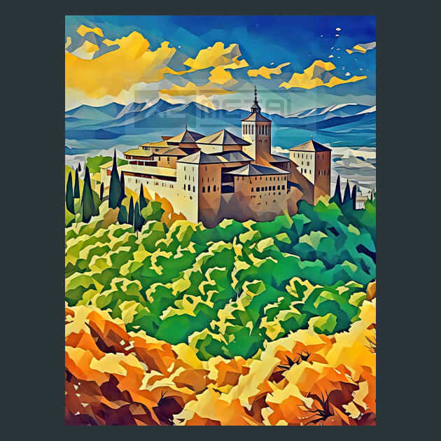 Alhambra Majesty – Metal Print &amp; Mouse Pad | ChromaLuxe | Made in Iowa USA