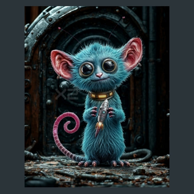 Alien_Pet_Creature_metal_prints_posters_mouse_pads