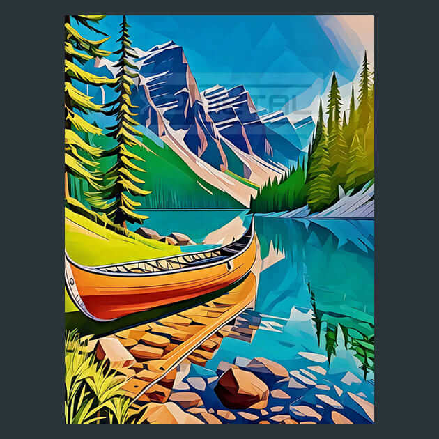 Alpine Tranquillity Metal Wall Art and Desktop Mouse Pad by X2Metal