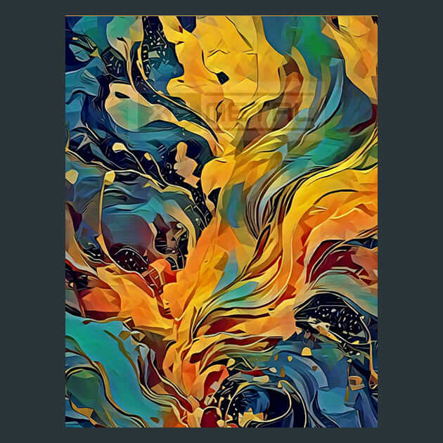 Amber Radiance Metal Wall Art and Desktop Mouse Pad by X2Metal