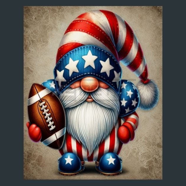American Football 15 Metal Wall Art and Desktop Mouse Pad by X2Metal