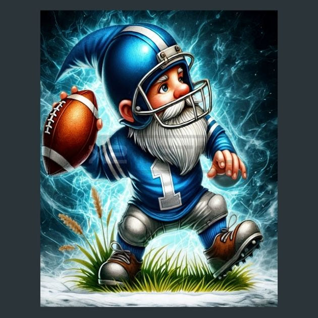 American Football 2 Metal Wall Art and Desktop Mouse Pad by X2Metal