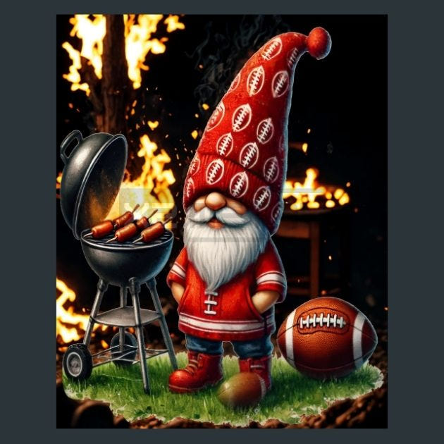 American Football 20 Metal Wall Art and Desktop Mouse Pad by X2Metal