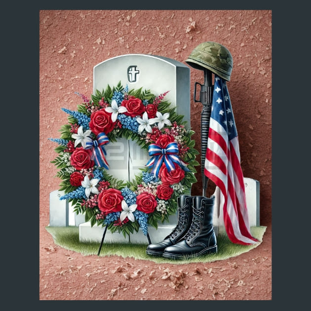American Resolve Metal Wall Art and Desktop Mouse Pad by X2Metal