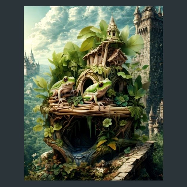 Amphibians 62 Metal Wall Art and Desktop Mouse Pad by X2Metal
