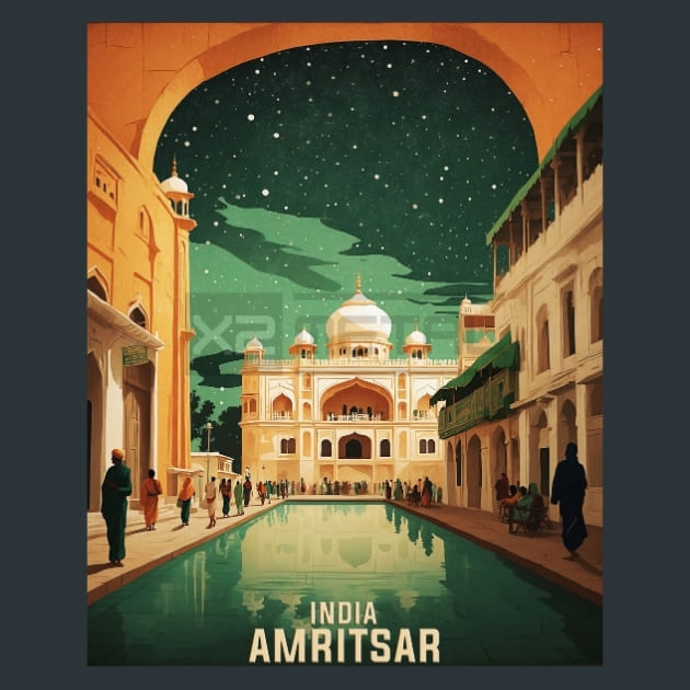 Amritsar India Metal Prints Posters and Mouse Pads