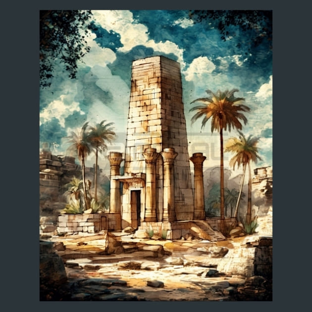 Ancient Egypt 10 Metal Wall Art and Desktop Mouse Pad by X2Metal