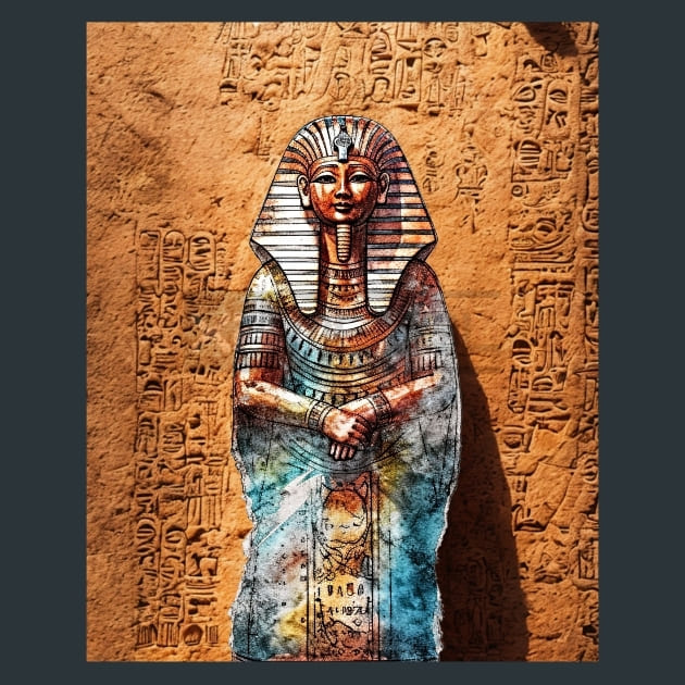 Ancient Egypt 1 Metal Wall Art and Desktop Mouse Pad by X2Metal