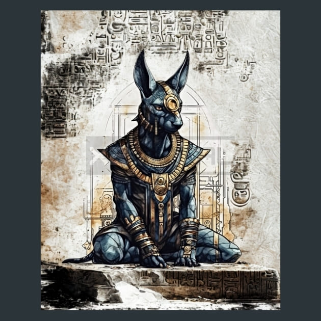 Ancient Egypt 24 Metal Wall Art and Desktop Mouse Pad by X2Metal