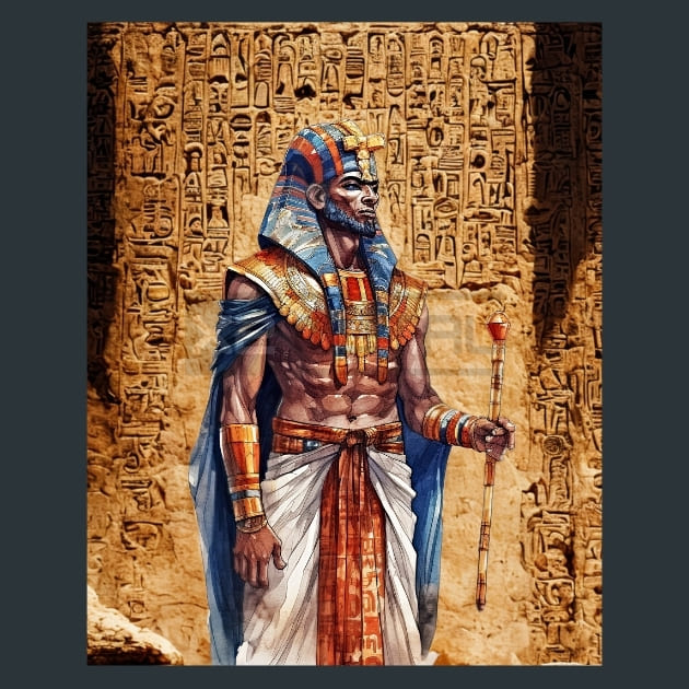 Ancient Egypt 25 Metal Wall Art and Desktop Mouse Pad by X2Metal