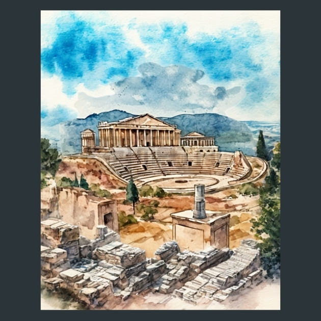 Ancient Greece 11 – Metal Print &amp; Mouse Pad | ChromaLuxe | Made in Iowa USA