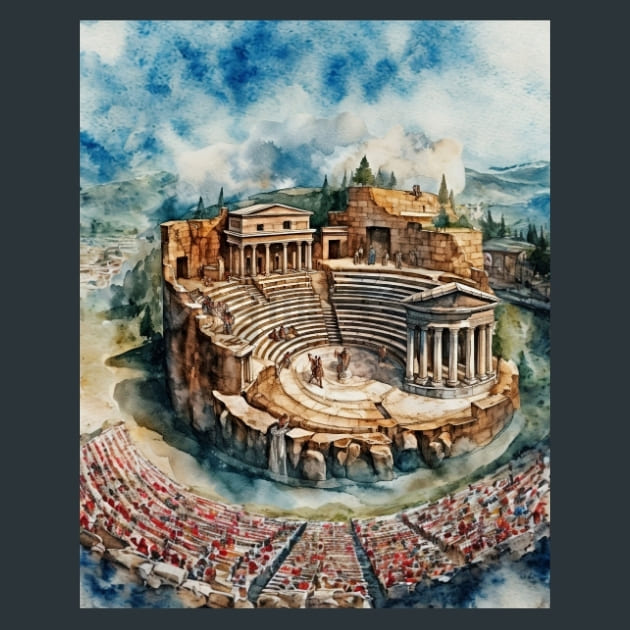 Ancient Greece 20 Metal Wall Art and Desktop Mouse Pad by X2Metal