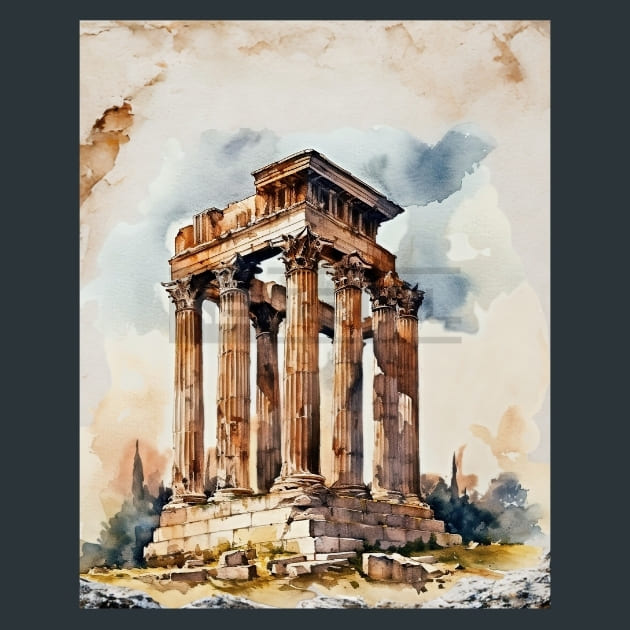 Ancient Greece 3 – Metal Print &amp; Mouse Pad | ChromaLuxe | Made in Iowa USA