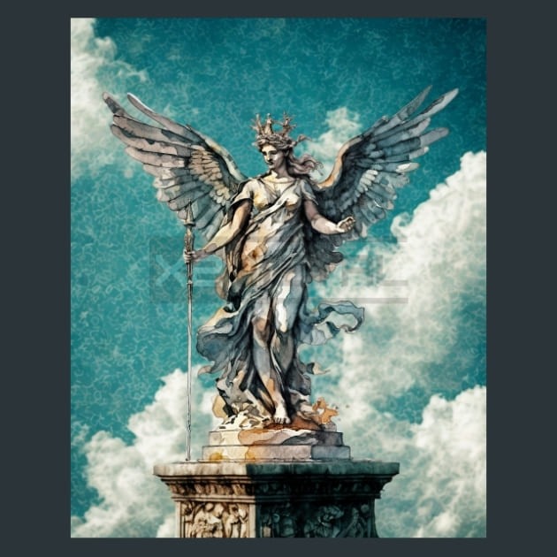 Ancient Greece 6 Metal Wall Art and Desktop Mouse Pad by X2Metal