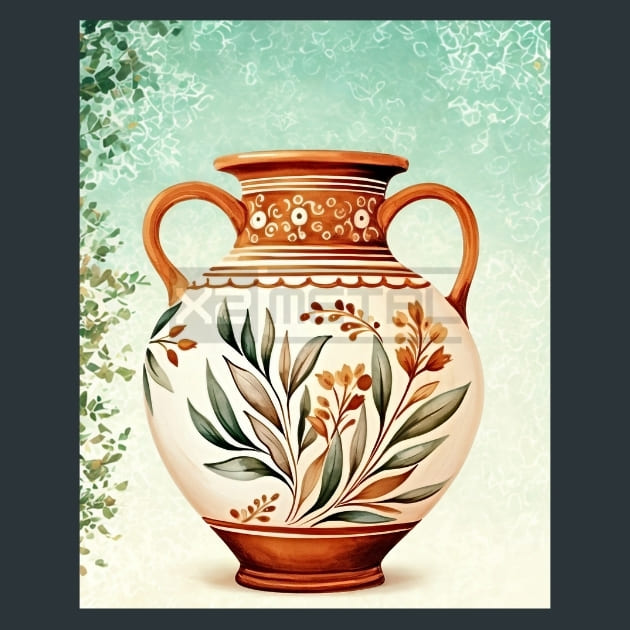 Ancient Pottery 4 – Metal Print &amp; Mouse Pad | ChromaLuxe | Made in Iowa USA