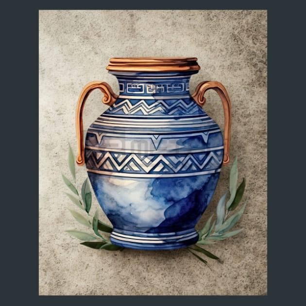 Ancient Pottery 8 – Metal Print &amp; Mouse Pad | ChromaLuxe | Made in Iowa USA