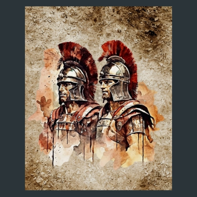 Ancient Rome 17 Metal Wall Art and Desktop Mouse Pad by X2Metal