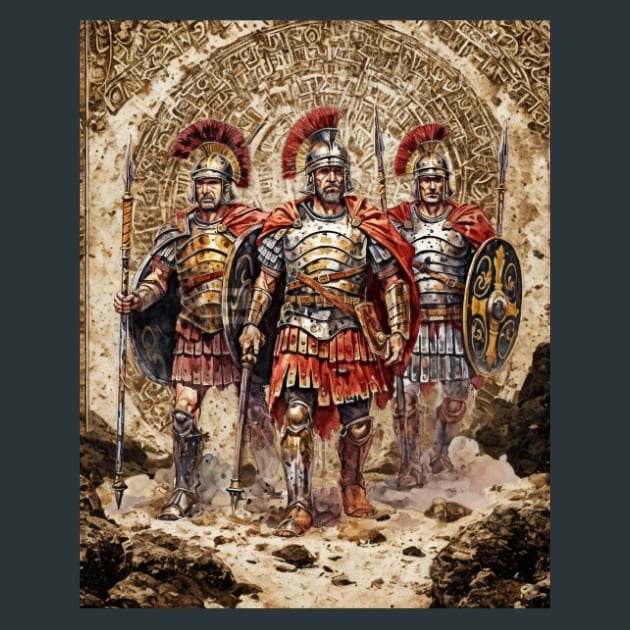 Ancient Rome 2 Metal Wall Art and Desktop Mouse Pad by X2Metal